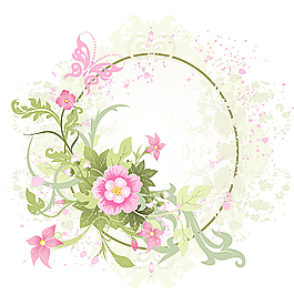 夢幻花紋圖片