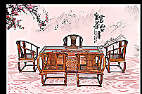中國風(fēng)紅包家具圖片