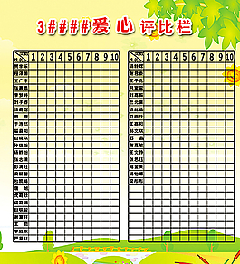 愛心評比欄圖片