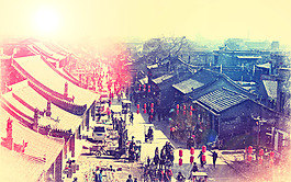 中国风彩色背景