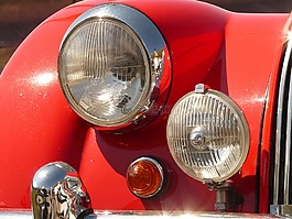 oldtimer,汽車,聚光燈