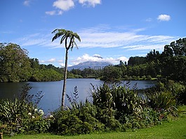 新西蘭,火山,湖