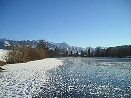 冬天,凍結(jié),湖