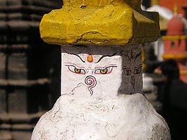 尼泊爾,面對,老