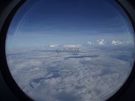 飛機(jī),云,天空