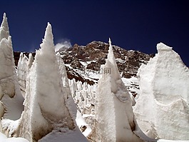 雪,冰,penitentes