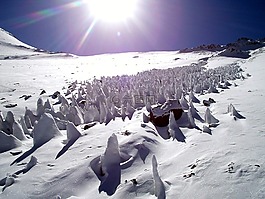 雪,冰,penitentes