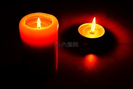蜡烛,蜡烛的火焰,火焰