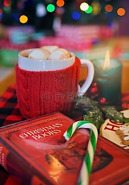 圣誕節,書,愜意