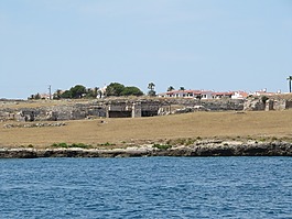 希臘,廢墟,海