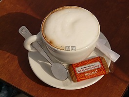 熱奶咖啡,咖啡,咖啡杯