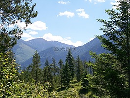蒙大拿州,徑,山