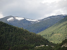 山,景觀,挪威