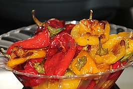 食品,胡椒,烤