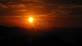 溶胶,夏季,日落