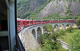 火車,瑞士,高山