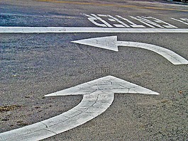 箭頭,路,街