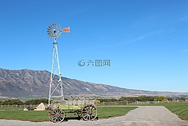 風車,農(nóng)場,農(nóng)村