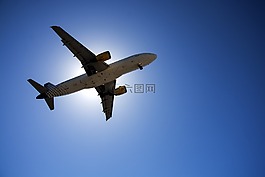 機,天空,背光