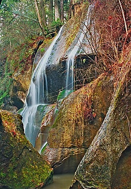 绿河峡谷,河,景区
