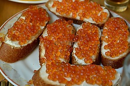 食品,三明治,魚子醬