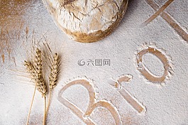 面包,烤,食品