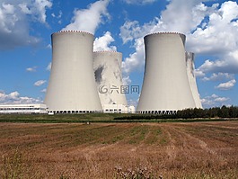 煙囪,混凝土,核