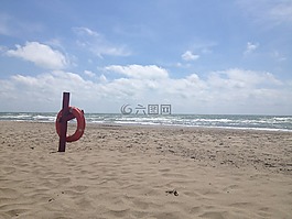 海滩,假日,海