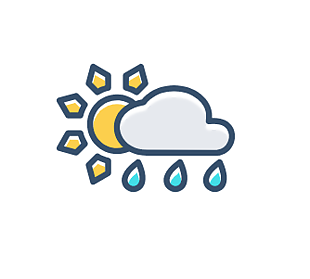 太陽,云,雨