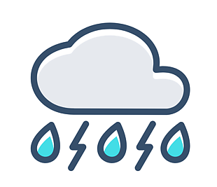 云,雷聲,雨