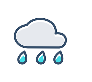 云,雨,圖標(biāo)