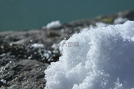 雪,宏,冬天