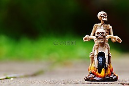 騎自行車的人,骨架,令人毛骨悚然