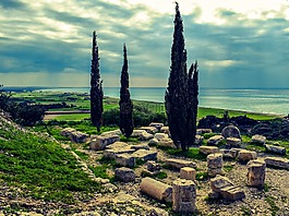 廢墟,塞浦路斯,kourion