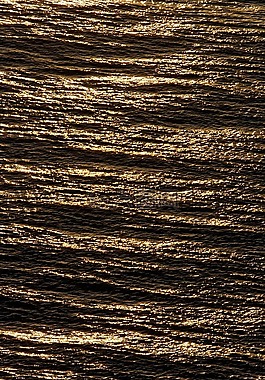 海洋,日落,平靜