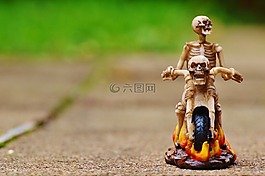 騎自行車的人,骨架,令人毛骨悚然