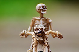 騎自行車的人,骨架,令人毛骨悚然