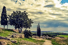 廢墟,塞浦路斯,kourion