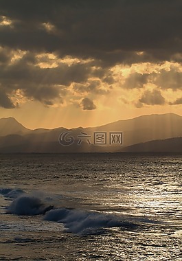 沿海风景,海,地中海