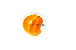 大理石,球,橙色