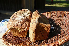 烤,面包,zwiebelbrot