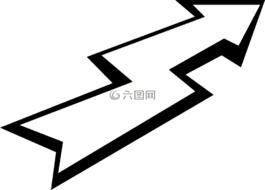 箭頭,閃光,字符