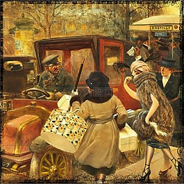 釀酒,女子,車