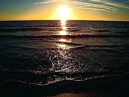海洋,波,游泳