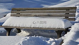 冬天,雪,银行