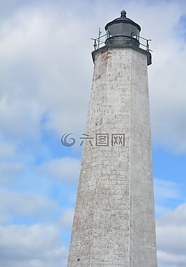燈塔,海洋,天空