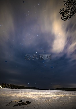 明星,景觀,冬天