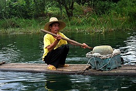 漁,浮動(dòng),男子
