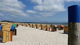 海灘,沙灘椅,波羅的海