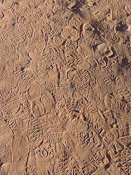 追蹤,痕跡,沙